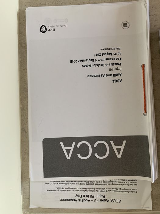 ACCA учебници F8 Audit and Assurance