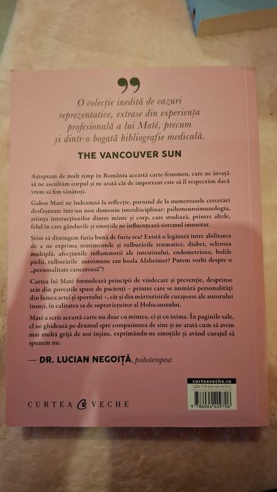 Cand corpul spune nu
Costul stresului ascuns
Gabor Mate
