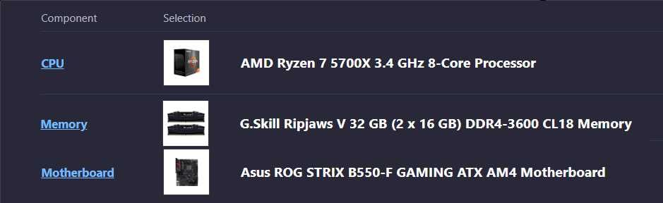 Kit Gaming Rog b550-f , Ryzen 7 5700x, 32 gb G.skill 3600mhz- Garantie