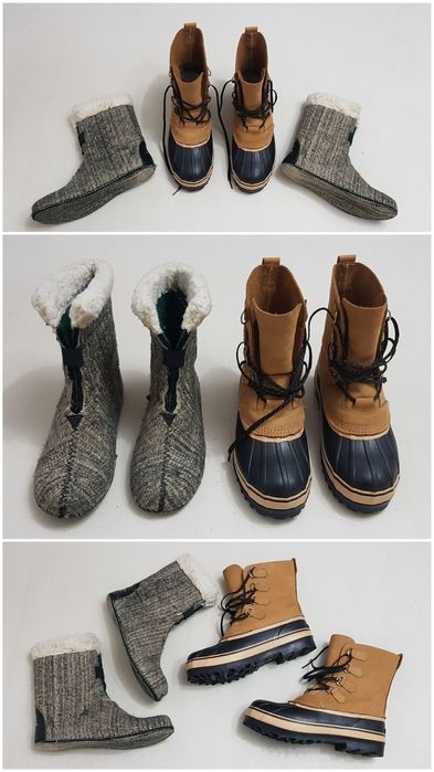 Cizme de zăpadă La Crosse ca SORE ghete iarnă, piele naturală lână 42