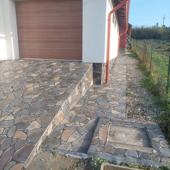 Piatra naturala montaj