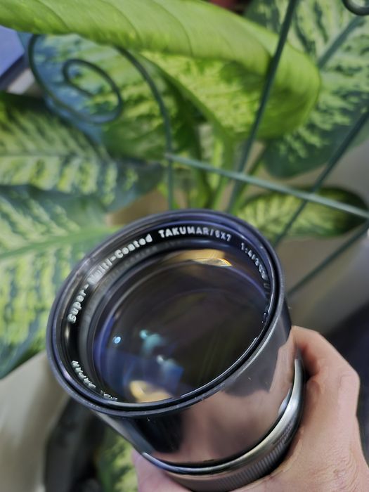 Obiectiv Super Multi Coated Takumar 6x7 300mm f4 si extender 2x
