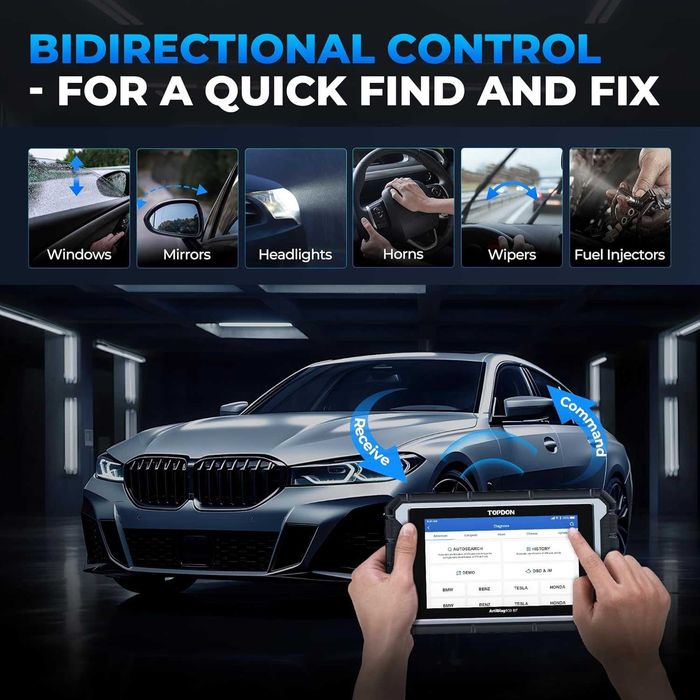 Професионална автодиагностика Topdon AD900 BT кодиране 28 ресет функци