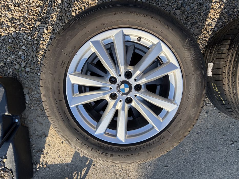 Roti complete / Jante BMW X5/X6 F15/F16 255/55/18 RunFlat cu steluta, anvelope DOT 21