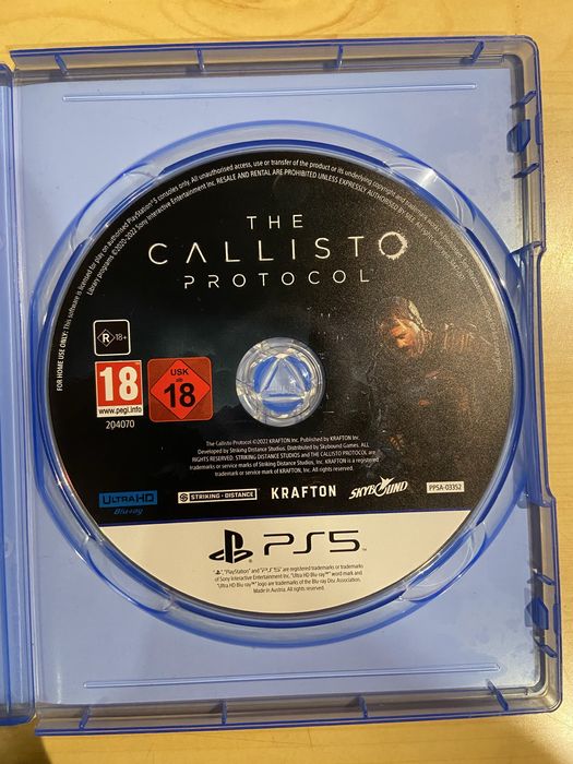 Игра За PS5 The Callisto Protocol