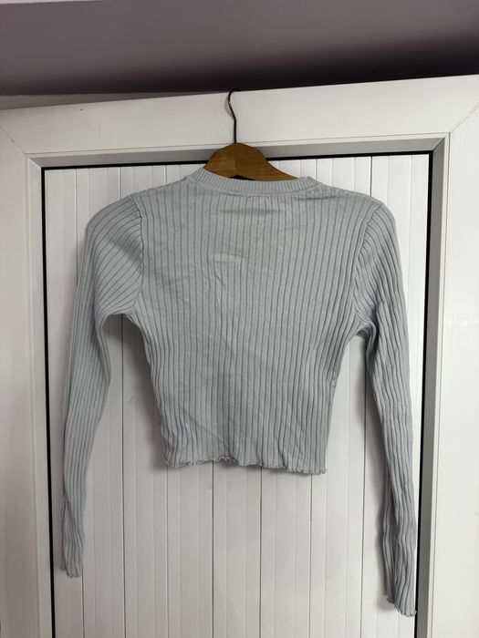 Синя рипсена блузка от H&M, размер M