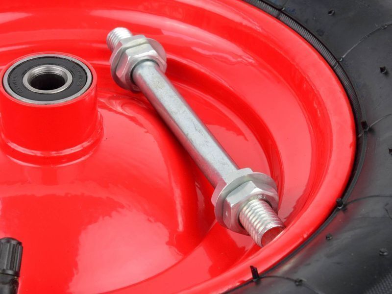 Колело за количка 4.00-8/2pr червена джанта