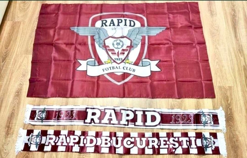Steag Rapid Bucuresti+ Esarfa FC Rapid