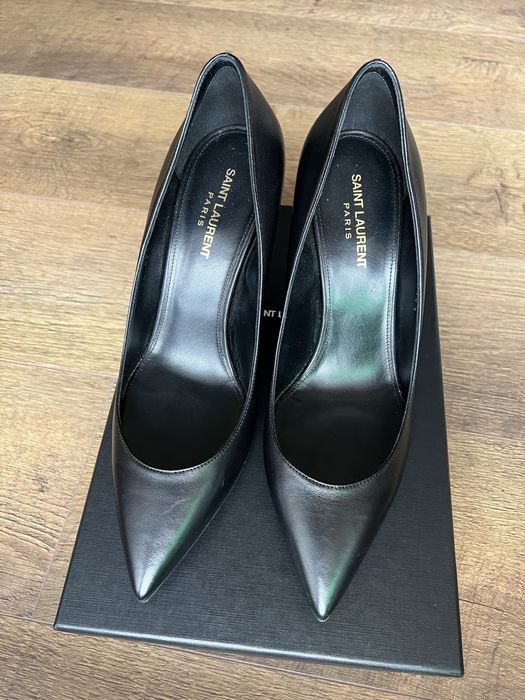 Pantofi YSL Opyum lambskin marime 40.5 toc 8.5 cm