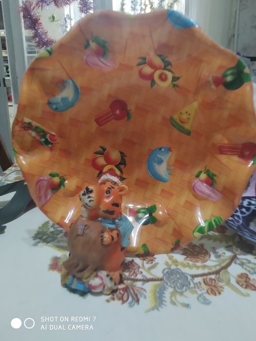 Чашка-тарелка пластмассовая