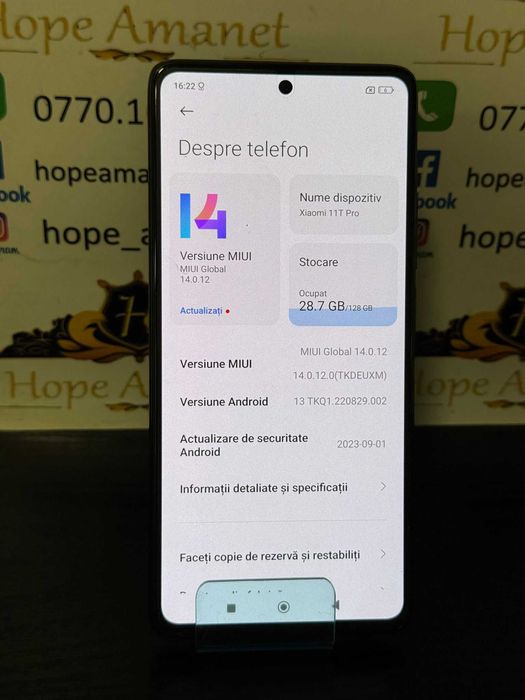 Hope Amanet P10/XIAOMI 11T PRO 128GB