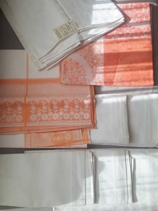 Руски ленени нови покривки за маса