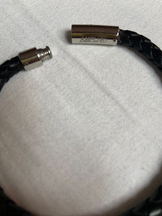 Кожена гривна Ampli5 със сребро