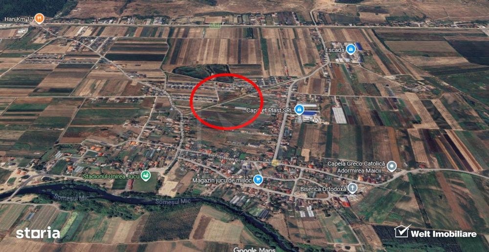 Teren intravilan – Jucu de Mijloc – ideal casa / investitie