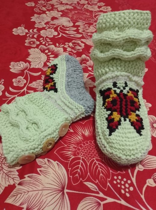 Следки-носки вязанные