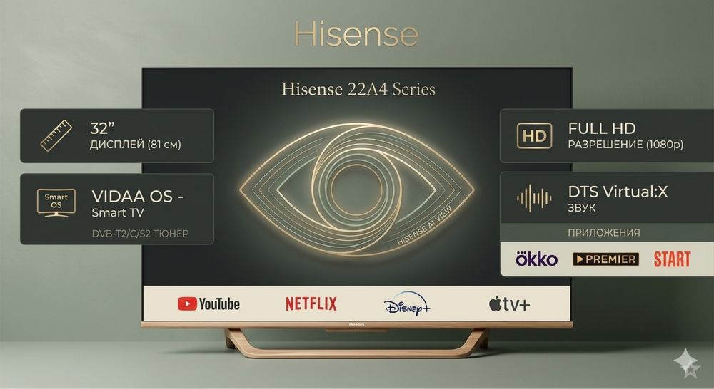Телевизор/Televizor Hisense 32/43/50/55/65/75/85/98/100 TV/ТВ