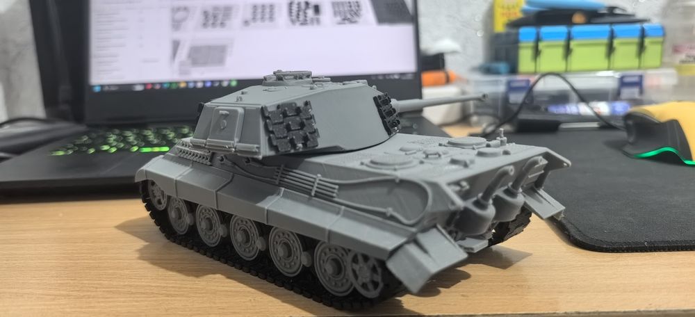 Королевский тигр 3д печать