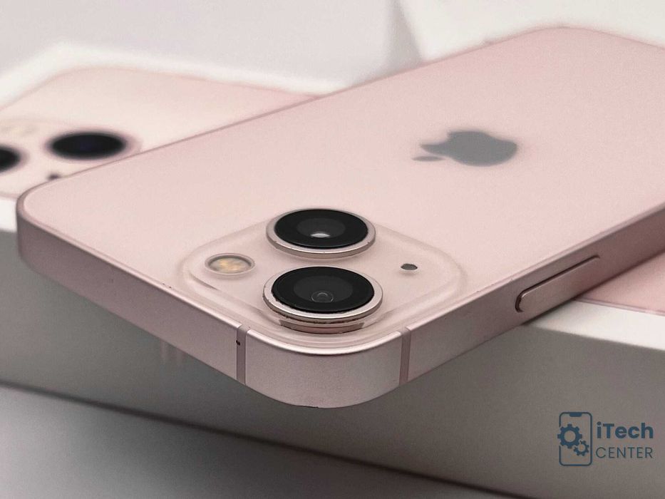 iPhone 13 mini, 128GB, Pink, 100% батерия, ОТЛИЧЕН, 1г. ГАРАНЦИЯ!