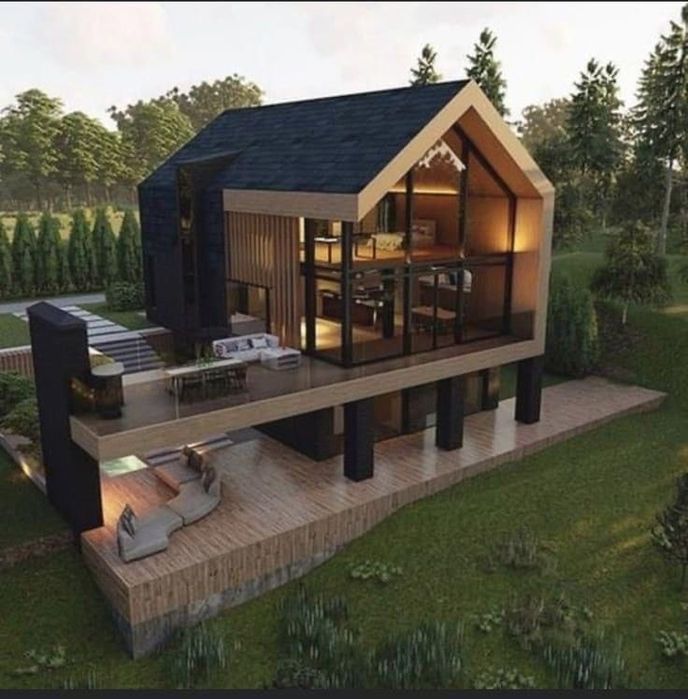 Строительство BarnHouse дома под ключ