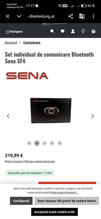Set individual de comunicare Bluetooth Sena SF4