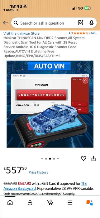 THINKSCAN Max OBD2 Автомобилна Диагностика