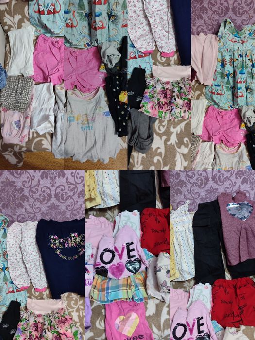 Вязаное платье.Много детской одежды