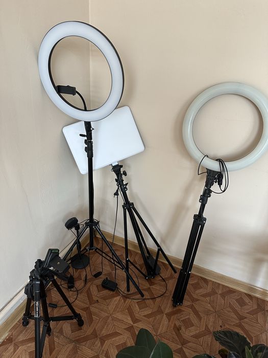 Кольцевая лампа Light Ring LR-18 45 см черный