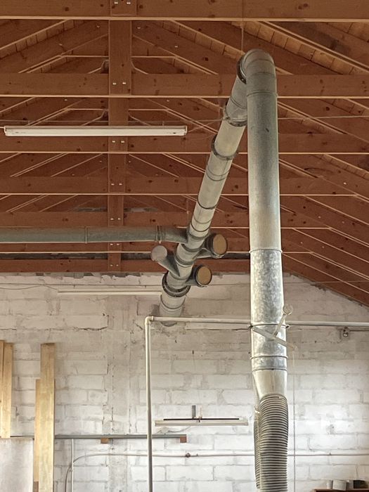 Freza  1200 euro, tubulatura exhausare din tabla galvanizata, Italia.