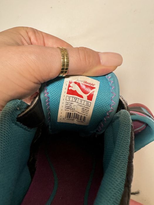 Кожаные кроссовки Puma для девочки