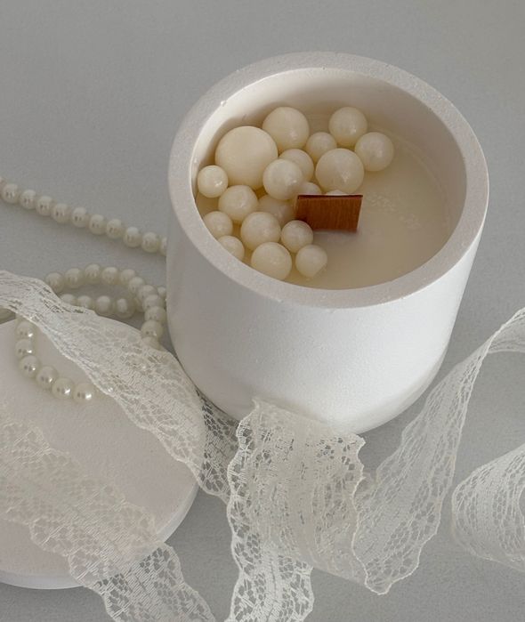 Ароматни соеви свещи. Дървен фитил