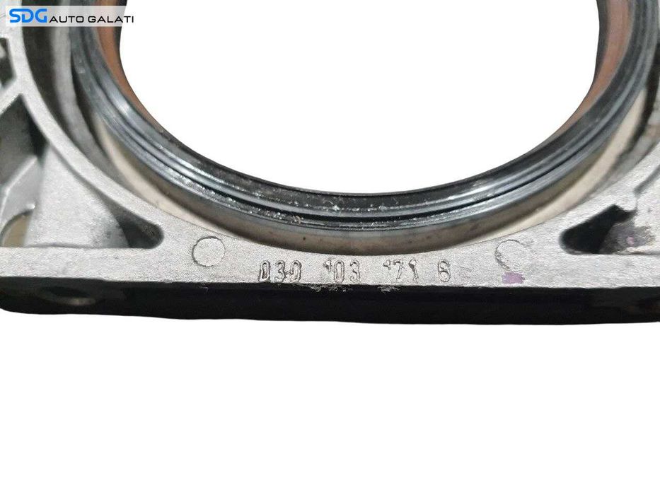 Capac Flansa Simering Vibrochen Arbore Cotit Volkswagen Passat B6 1.6 FSI 2005 - 2010 Cod 030103171S [N3847]