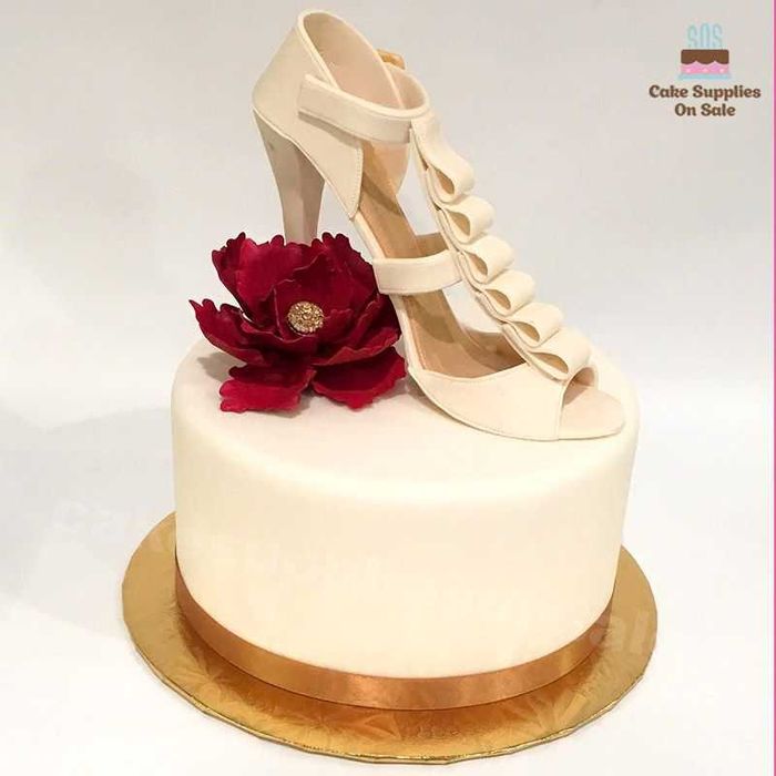 5 Броя Подложки за Торта, Височина 6 мм, Златиста, 3 Размера