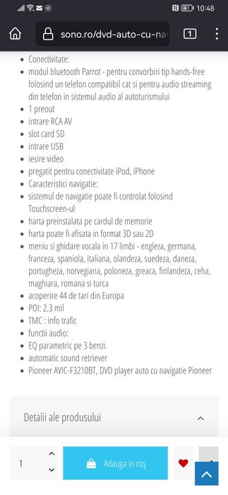 Navigatie pioneer skoda octavia