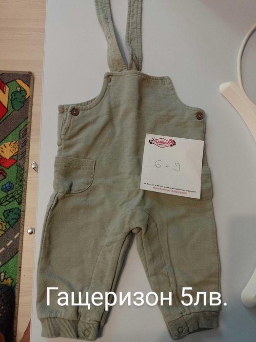 Лот от детски пролетни блузки и дънкови гащеризони