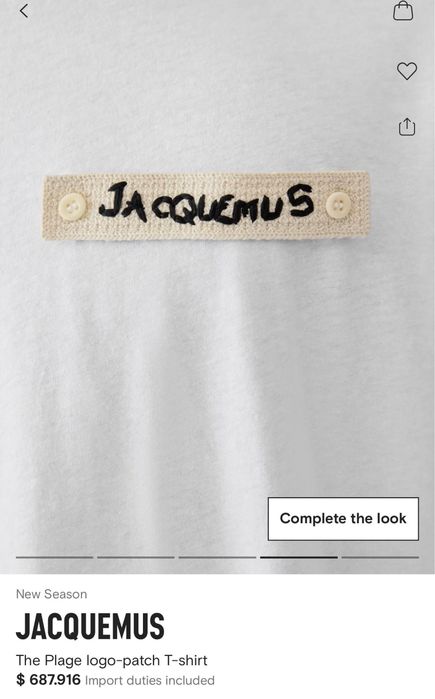 Tricou Jacquemus-bumbac 100%