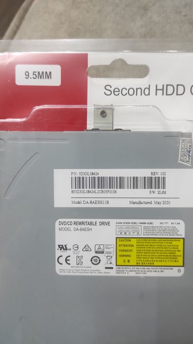 Новый DVD-RW для ноутбука