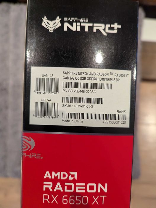 Sapphire Radeon RX6650XT Nitro+ 8GB