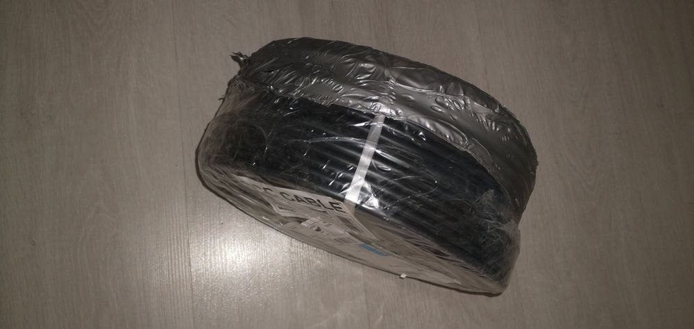 Cablu electric 3×1,5  negru nou 100 m