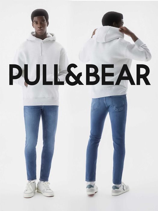 Slim джинсы от испанского бренда PULL&BEAR 2025