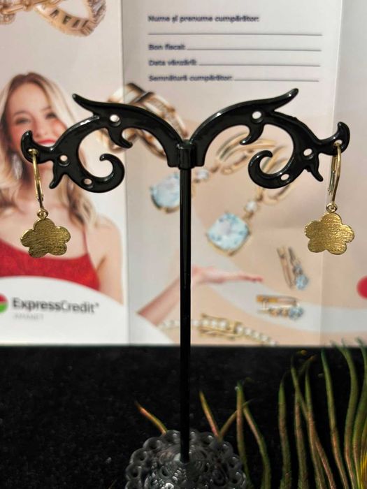 Cercei aur 14k 1.90g (B.61553.3-Tatarasi) Garantie 2 ani-850 lei