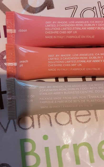 Rhode гланцове watermelon,peach pit,ribbon