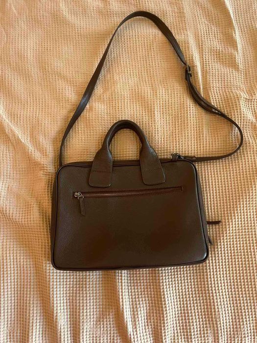 Кожена мъжка бизнес чанта Естил