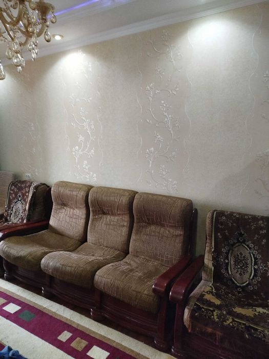 мебель стенка и кресло диван  б/у