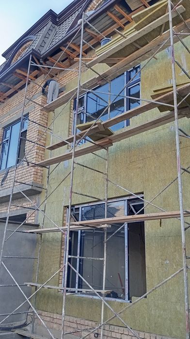 Базалт  йопштирш уйларни иссикдан совукдан фасад тарафдан утиплит клш