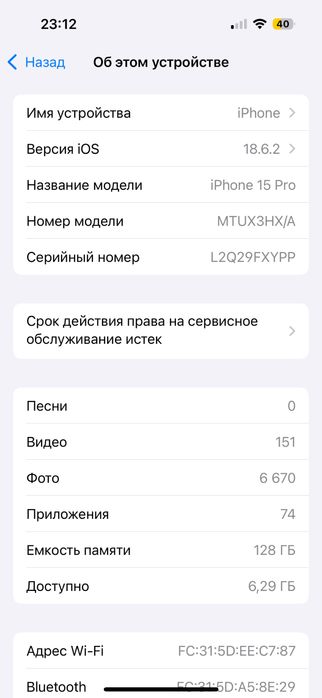 Продаю IPhone 15 pro,  б/у