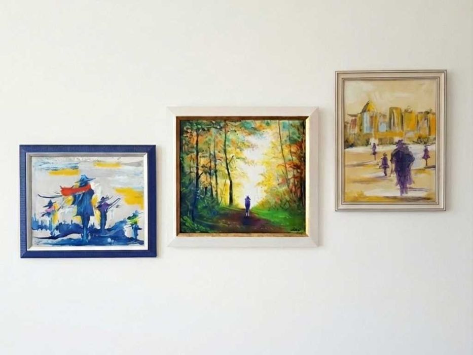 Селекция от 3 оригинални картини на Ертан Алев (Рамкирани)