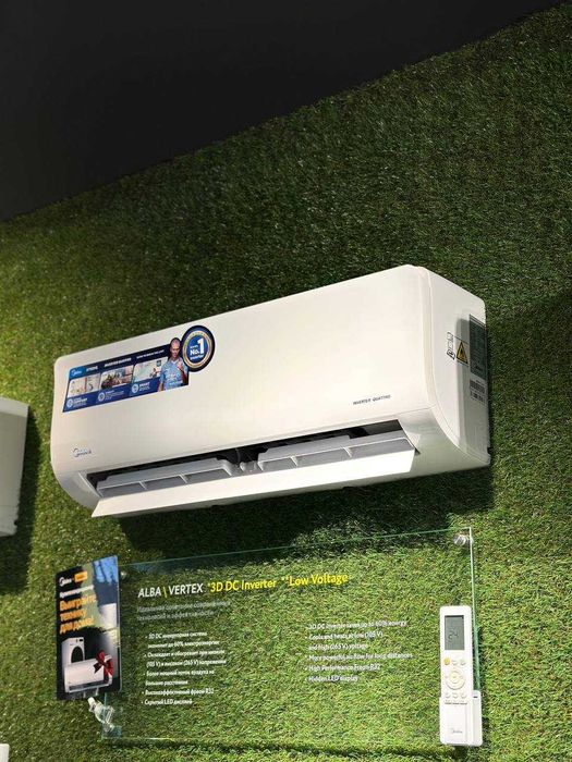 Кондиционер 12 инверторный Midea оригинал гарантия доставка установка