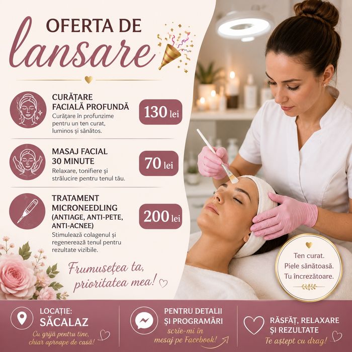Tratamente faciale și masaj doar pentru femei!