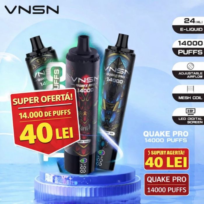 Vape vnsn qoake pro 14000 puffuri