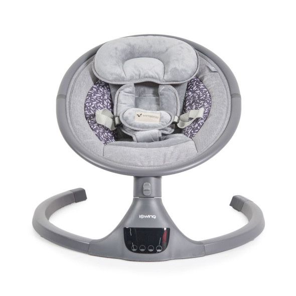 CANGAROO Електрическа люлка - шезлонг ISWING ГРАФИТ